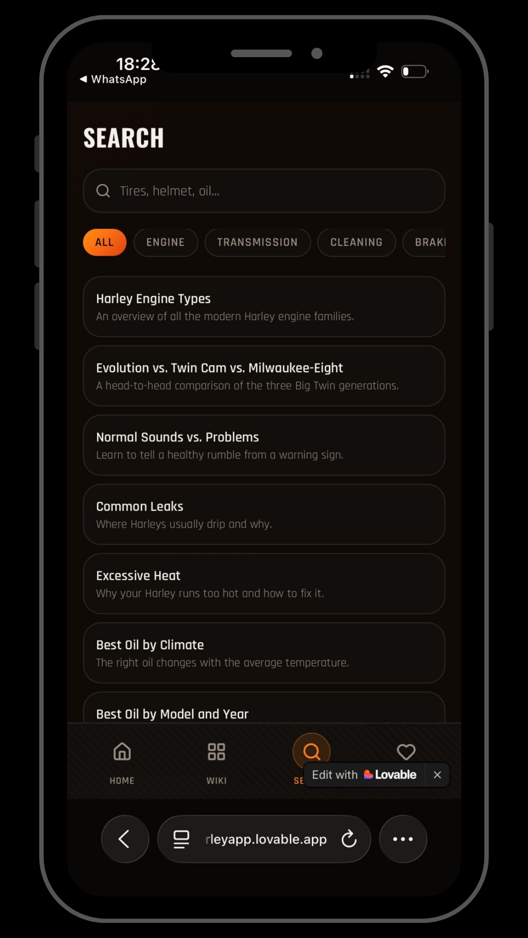 Instant search across every fix and tip.